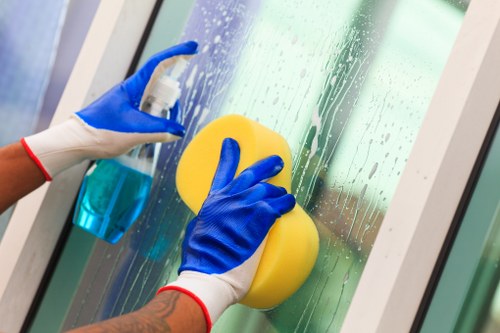 Dust-free kitchen surfaces after builders cleaning in Belsizepark