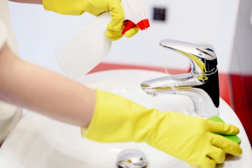 Kitchen and bathroom cleaning in a Belsizepark property