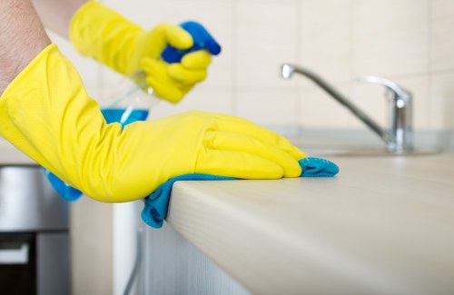 Curtain cleaning for a commercial premises in Belsizepark