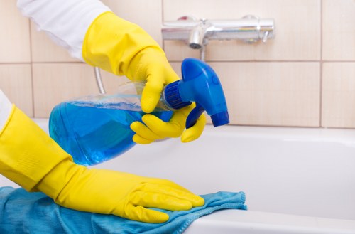 Cleaning a Belsizepark office reception and common area