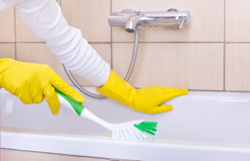 Professional carpet cleaning equipment prepared for a Belsizepark property