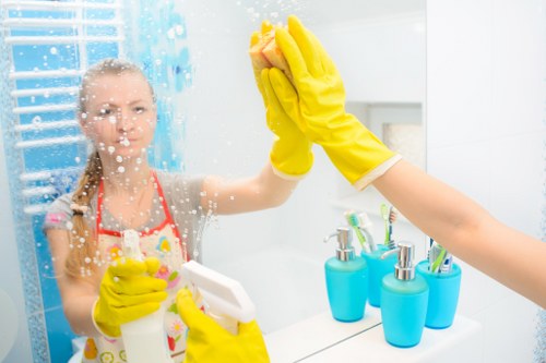 Local cleaner preparing a home clean near Belsizepark