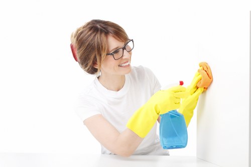 Stain cleaning service for a hallway carpet in Belsize Park
